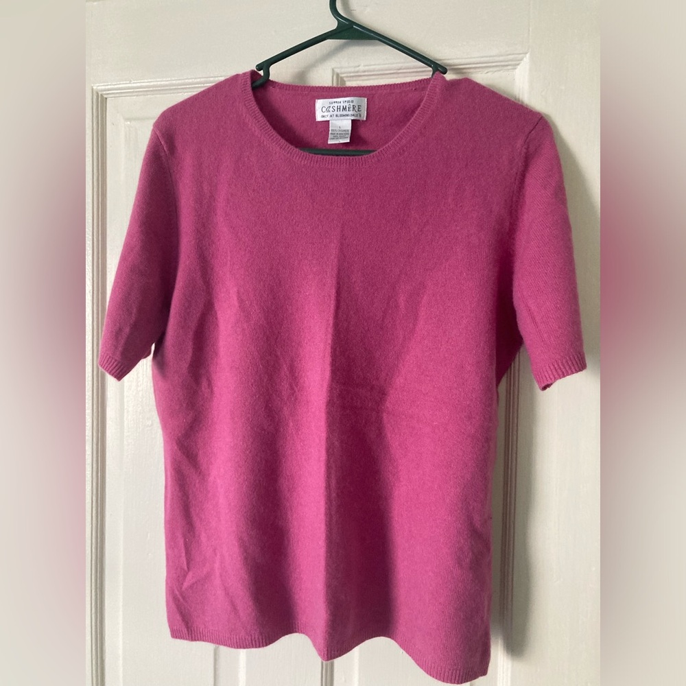 Vintage Sutton Studio Pink Cashmere women’s top size L Barbie